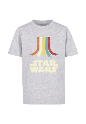 STAR WARS  RETRO RAINBOW  - T-shirt med print - heather grey