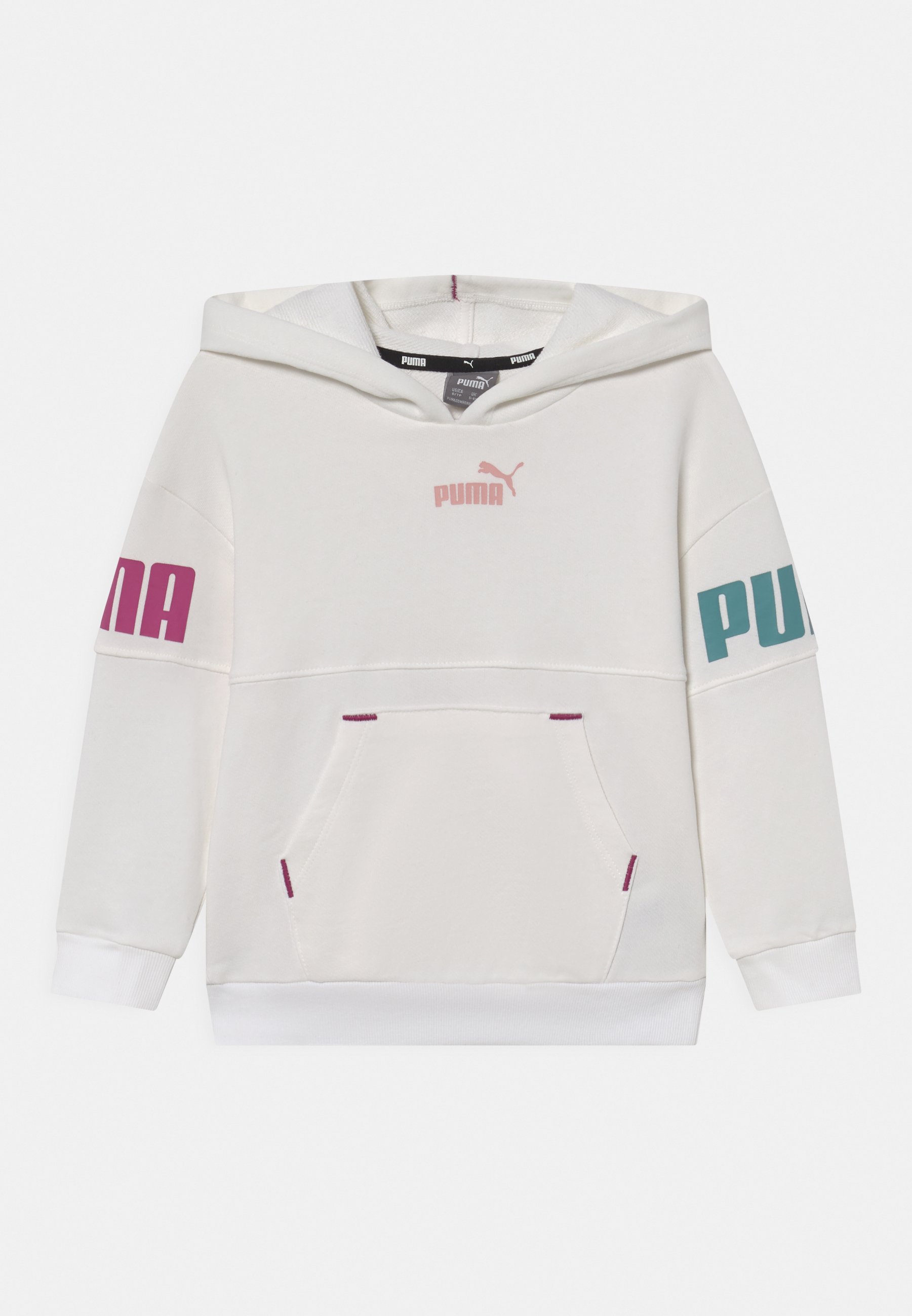 Puma POWER COLORBLOCK HOODIE UNISEX - Sudadera - puma white/blanco -  Zalando.es