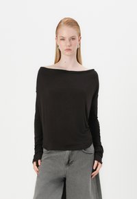 Weekday - DRAPE LONG SLEEVE - Longsleeve - brown dark Miniatuurafbeelding 1