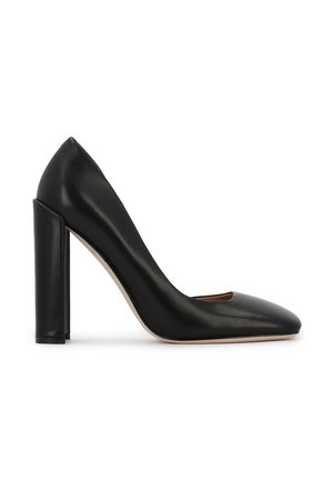 Højhælede pumps - black