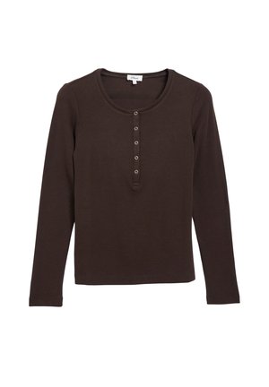 s.Oliver, T-SHIRT - Longsleeve - dunkelbraun