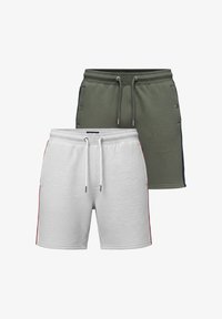 Sélectionné, light-grey-melange green