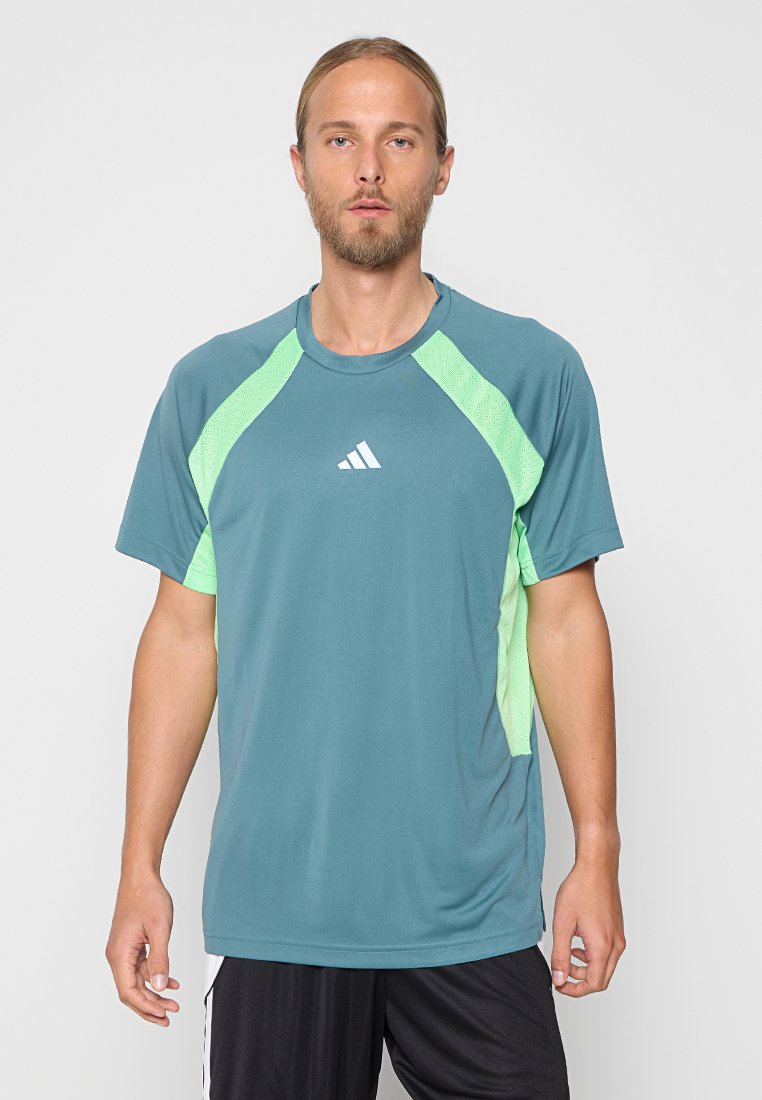 adidas performance Sport T-shirt petrol adidas performance Sport T-shirt petrol