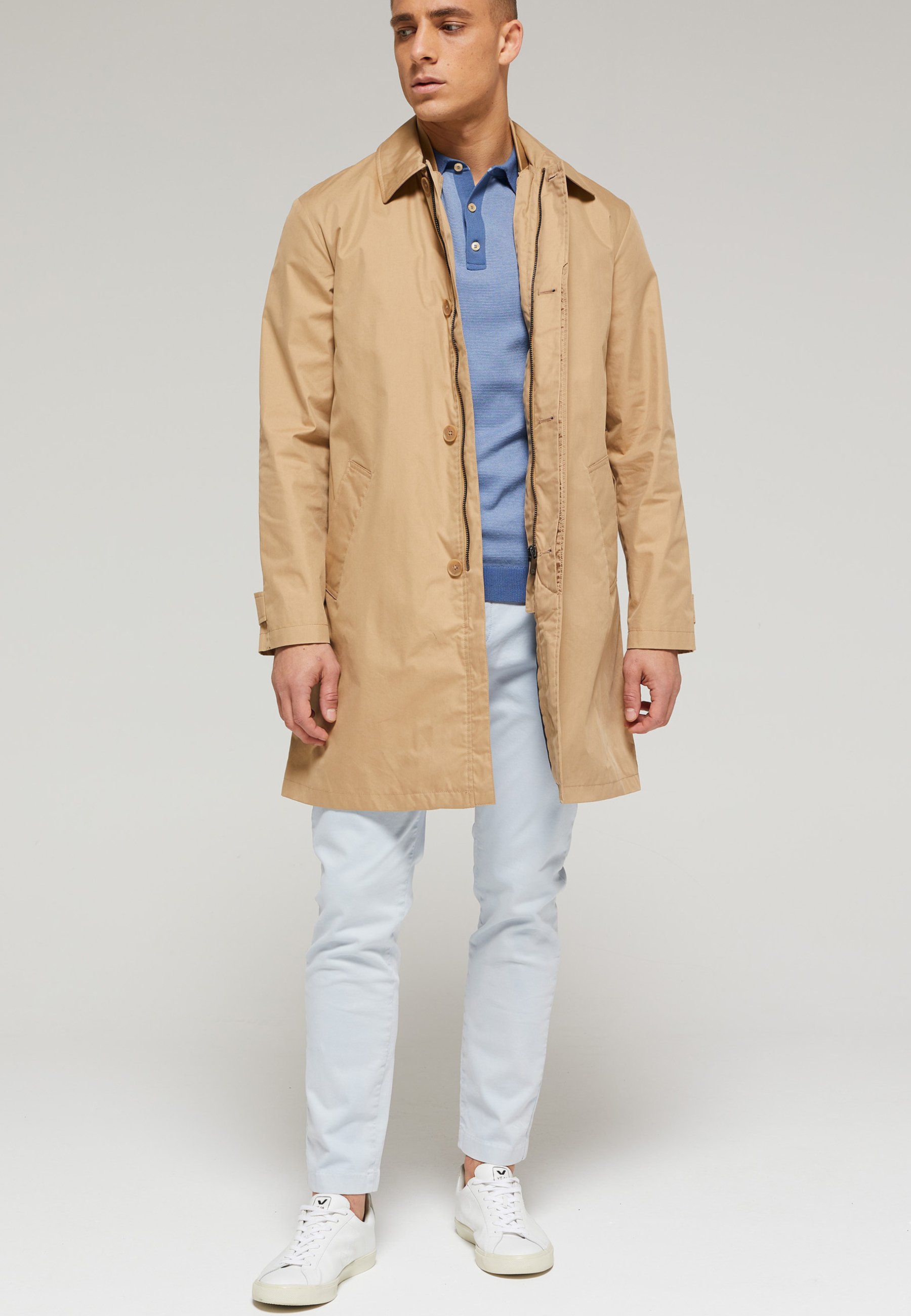 Van Gils HEREN - Halflange jas - beige - Zalando.nl