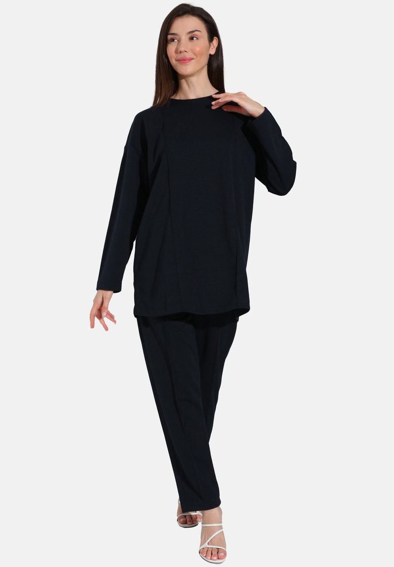 Modanisa SET - Pitkähihainen paita - navy blue