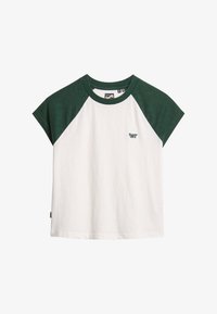 Valgt, enamel green off white