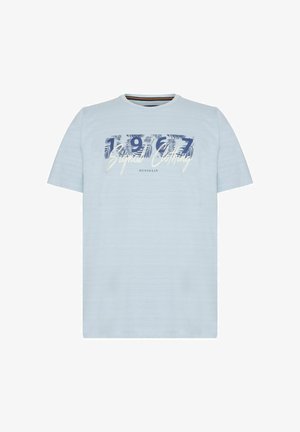 Signal, T-shirt print - ice water blue