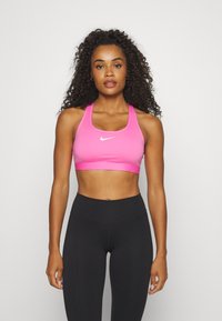 Nike Performance - BRA - Vidēja atbalsta sporta krūšturis - playful pink/white Miniatūras attēls 1