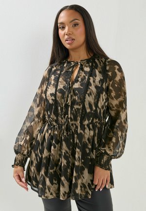 Yours Clothing, PLUS SIZE BLOUSES & SHIRTS - Blusa - ink black