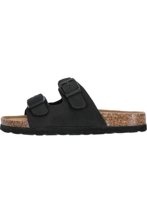 SANDAL BRINTA - Matalakantaiset pistokkaat - black