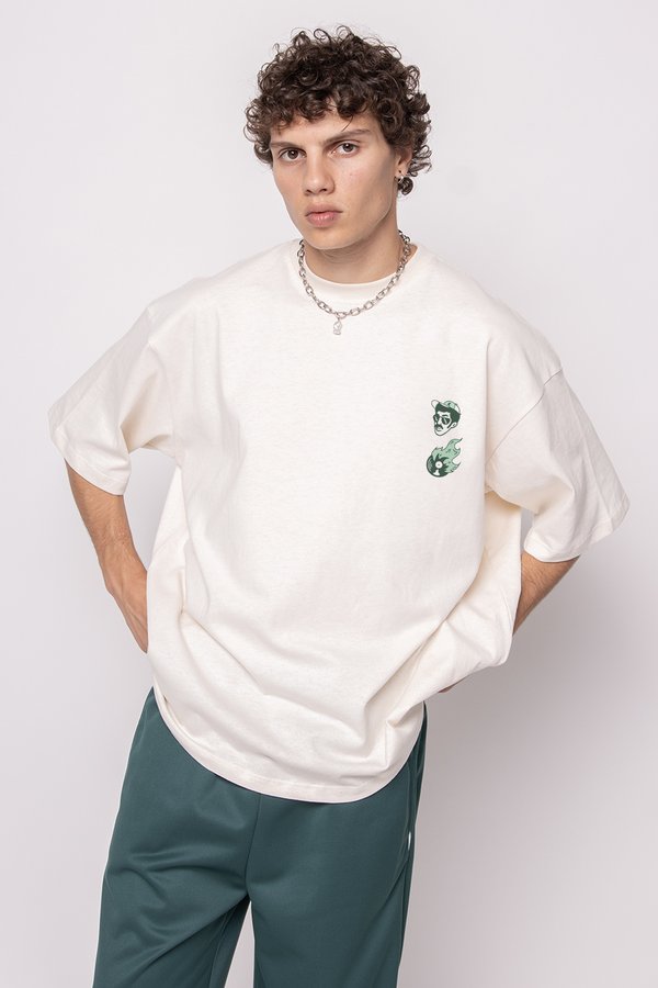 DJ MUSIC UNISEX - Print T-shirt - ivory2