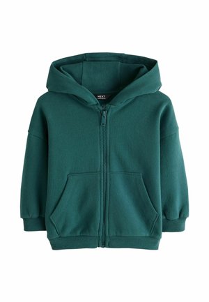 Next, REGULAR FIT - SOFT TOUCH ZIP THROUGH HOODIE - Sweatjacke - dark green