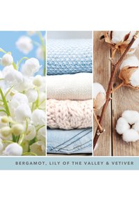 Yankee Candle SIGNATURE MEDIUM JAR CLEAN COTTON - Doftljus - white