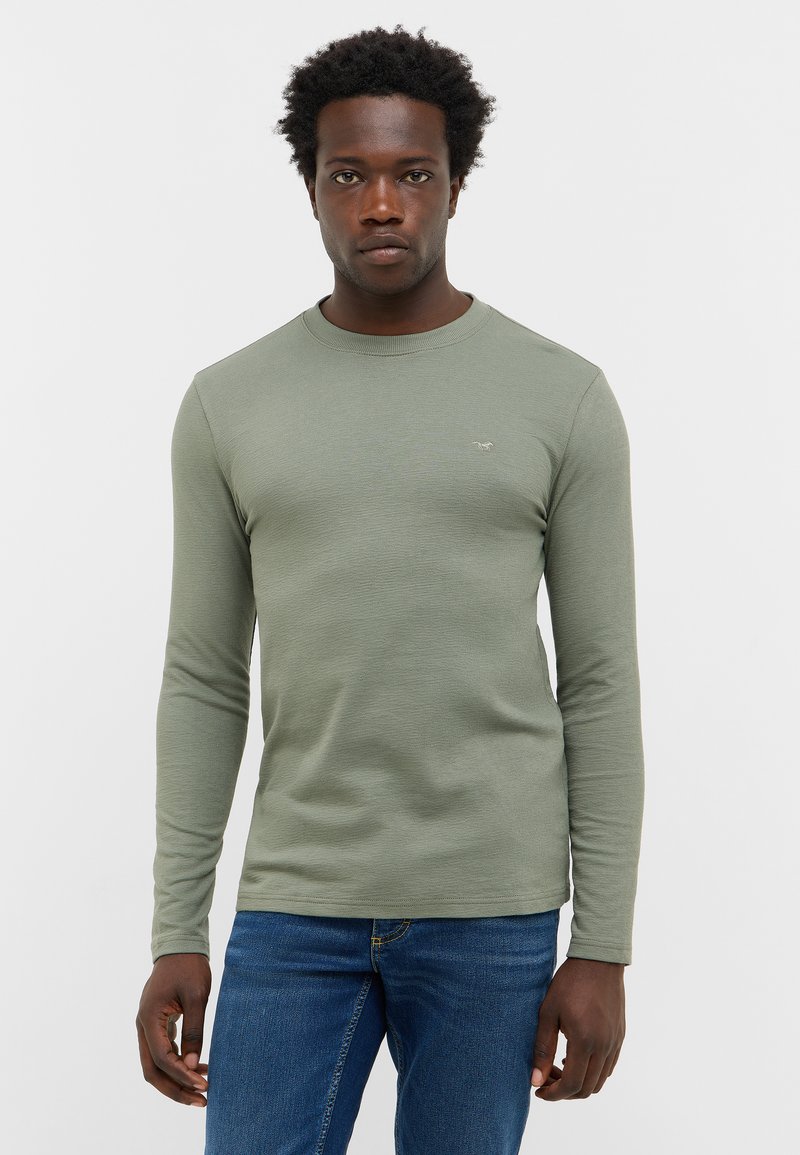 Mustang STYLE ASHEVILLE - Long sleeved top - grün