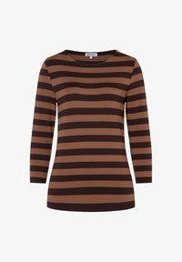 Ausgewählt, regular stripes jersey sweet toffee espresso