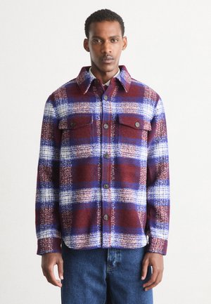 CHECKED OVERSHIRT - Könnyű dzseki - college blue