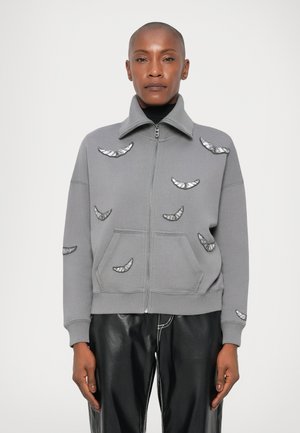 MILLY ZIP WINGS - Mikina so zipsom - medium grey