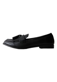 WIDE FIT TASSEL - Chaussons - black