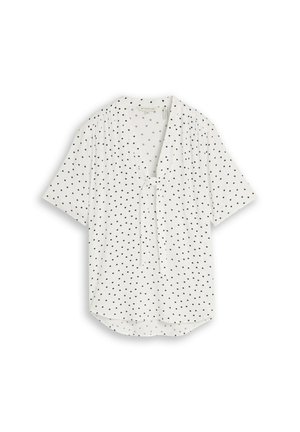 TOM TAILOR, TOM TAILOR BLUSEN & SHIRTS BLUSE MIT PUNKTEMUSTER - Camicetta - white small dot design