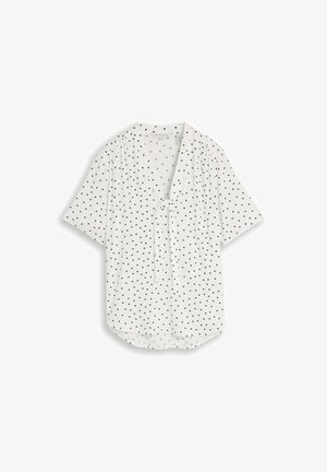 TOM TAILOR, TOM TAILOR BLUSEN & SHIRTS BLUSE MIT PUNKTEMUSTER - Camicetta - white small dot design