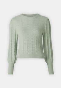 ONLKATIA STRUC PUFF ONECK - Pullover - aqua gray