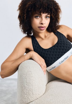 UNLINED BRALETTE - Formujúca podprsenka - black/ashford gray