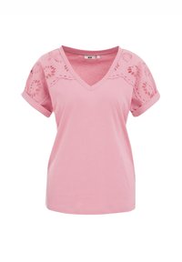 Potiskana majica - pink