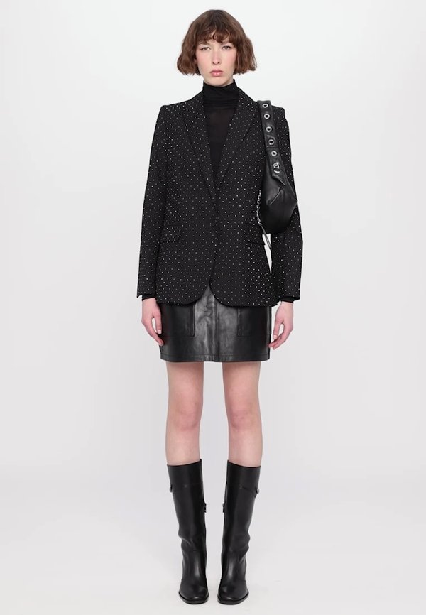 JAIME CUIR LISSE - Leather skirt2