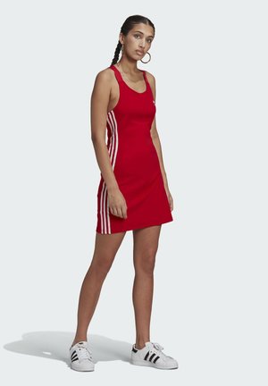 RACER DRESS - Jerseyjurk - scarlet