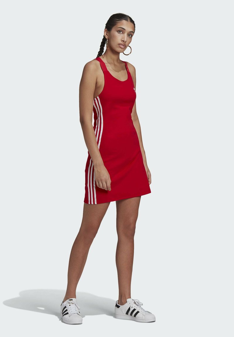 adidas Originals RACER DRESS Robe en jersey scarlet/rouge ZALANDO.FR