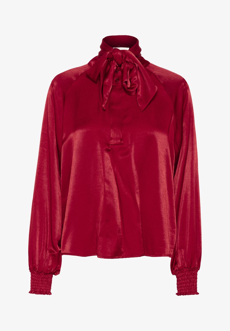 My Essential Wardrobe ESTELLEMW - Blouse - burgundy red/red - Zalando