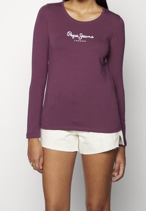 Top s dlouhým rukávem - purple