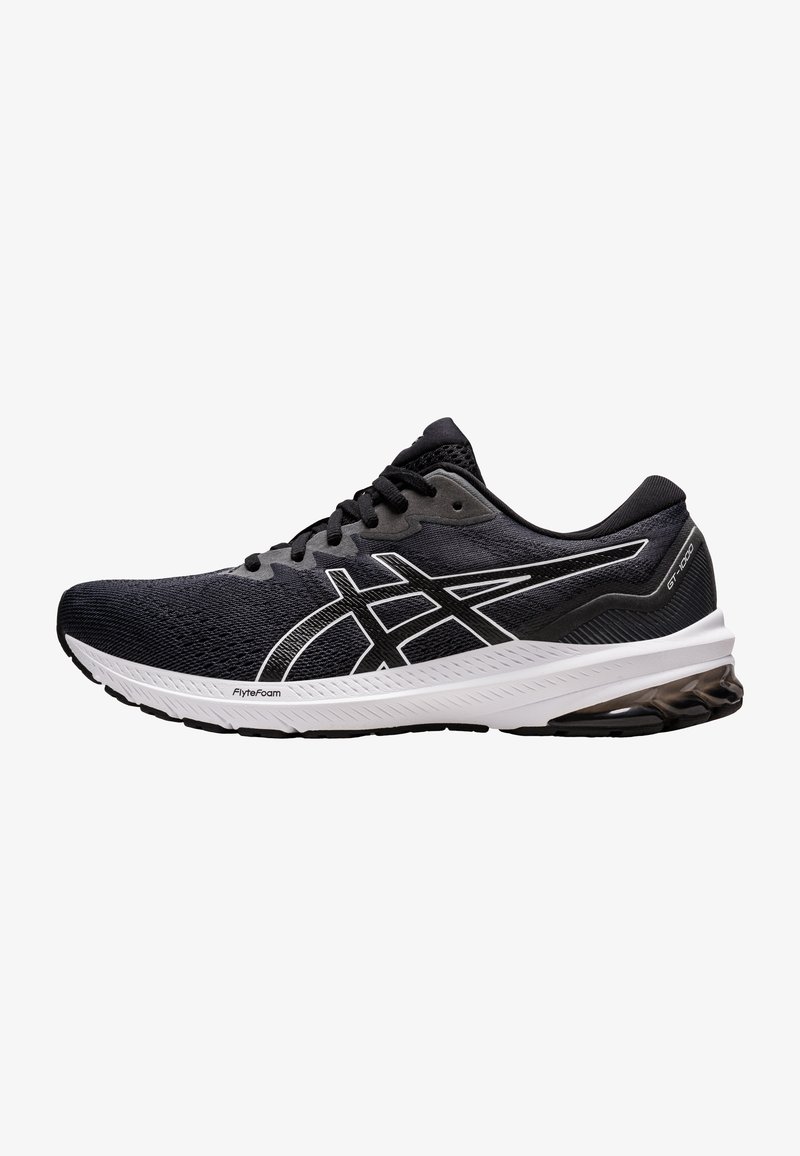 ASICS GT-1000 11 - Laufschuh Stabilität - black white/schwarz - Zalando.ch
