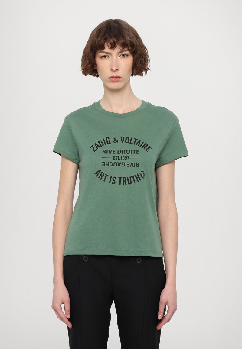 Zadig & Voltaire - WALK ICO BLASON ECO - T-Shirt print - coriander, Vergrößern