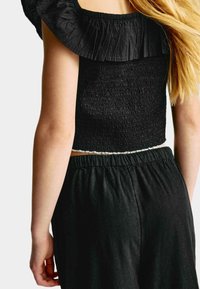 Marks & Spencer WIDE RICH - Pantaloni - black