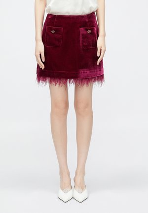 LUNA RANDI SKIRT - Minigonna - red plum