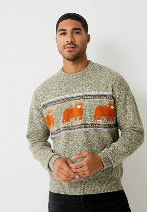 REGULAR FIT MATCHING FAMILY CHRISTMAS HAMISH CREW NECK - Strickpullover - green