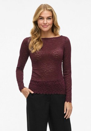 Bluse - bordeaux