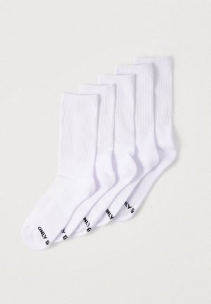 LEO LOGO 2 PACK - Calze - white/black