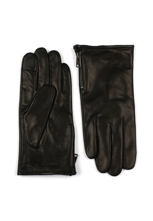 Gloves - black gunmetal