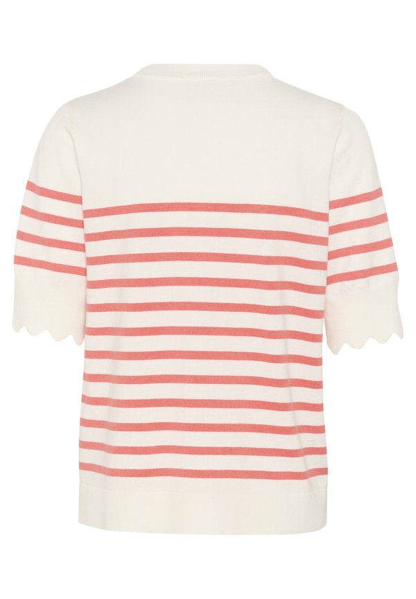 CRVILLEA - Print T-shirt - eggnog porcelain rose stripe2