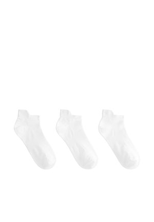 OYSHO 3 PAIRS - Chaussettes pour sneakers - white