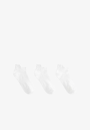 OYSHO 3 PAIRS - Chaussettes pour sneakers - white