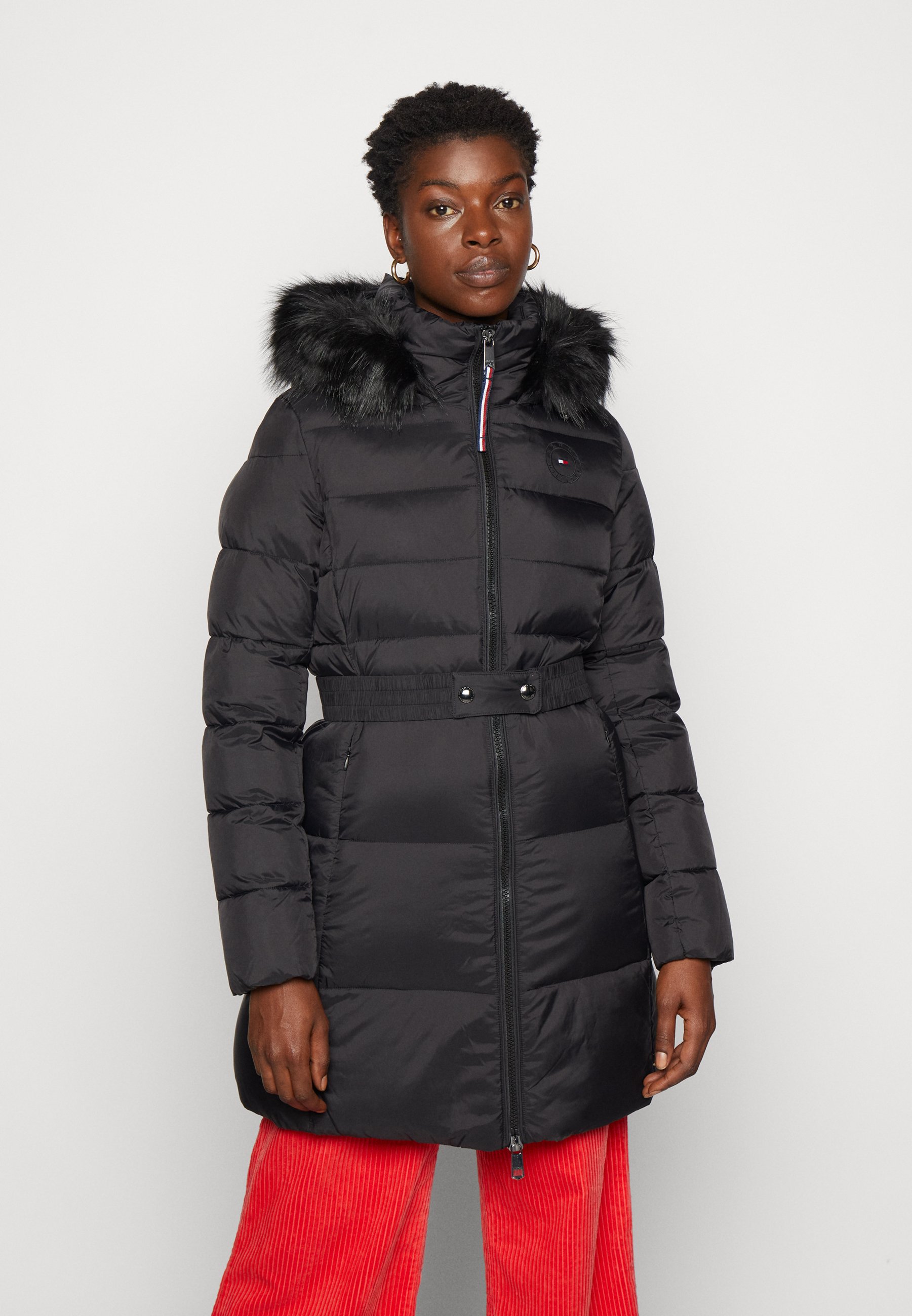 Tommy Hilfiger SORONA PADDED BELTED COAT - Manteau d'hiver - black/noir -  ZALANDO.FR