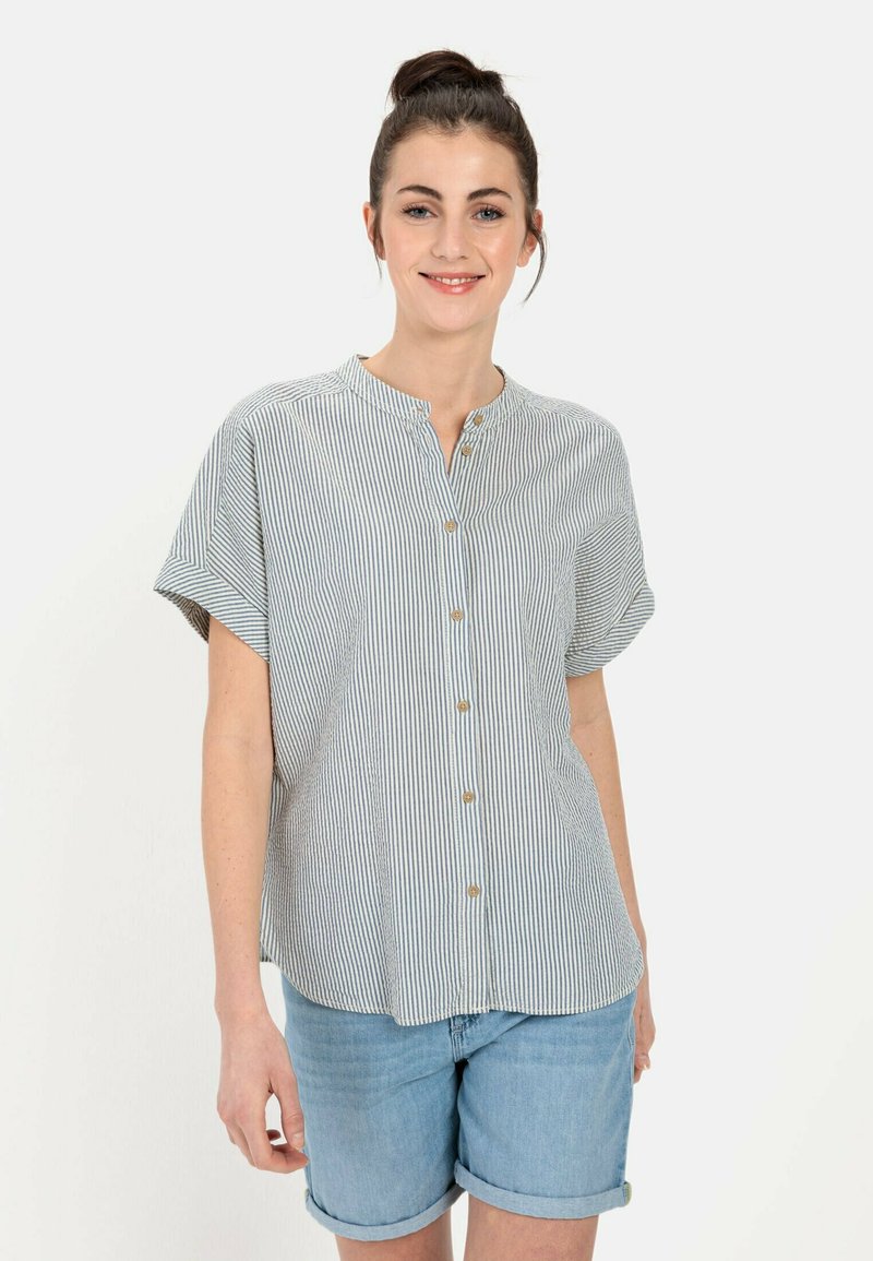 camel active STREIFEN AUS LEICHTER - Skjortebluser - dark indigo