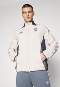 adidas Performance REAL MADRID EU PRESENTATION JACKET - Squadra - putty mauve/dark grey/charcoal