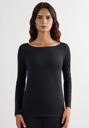 Intimissimi, LONG-SLEEVED BOAT-NECK - Langærmet T-shirt - black