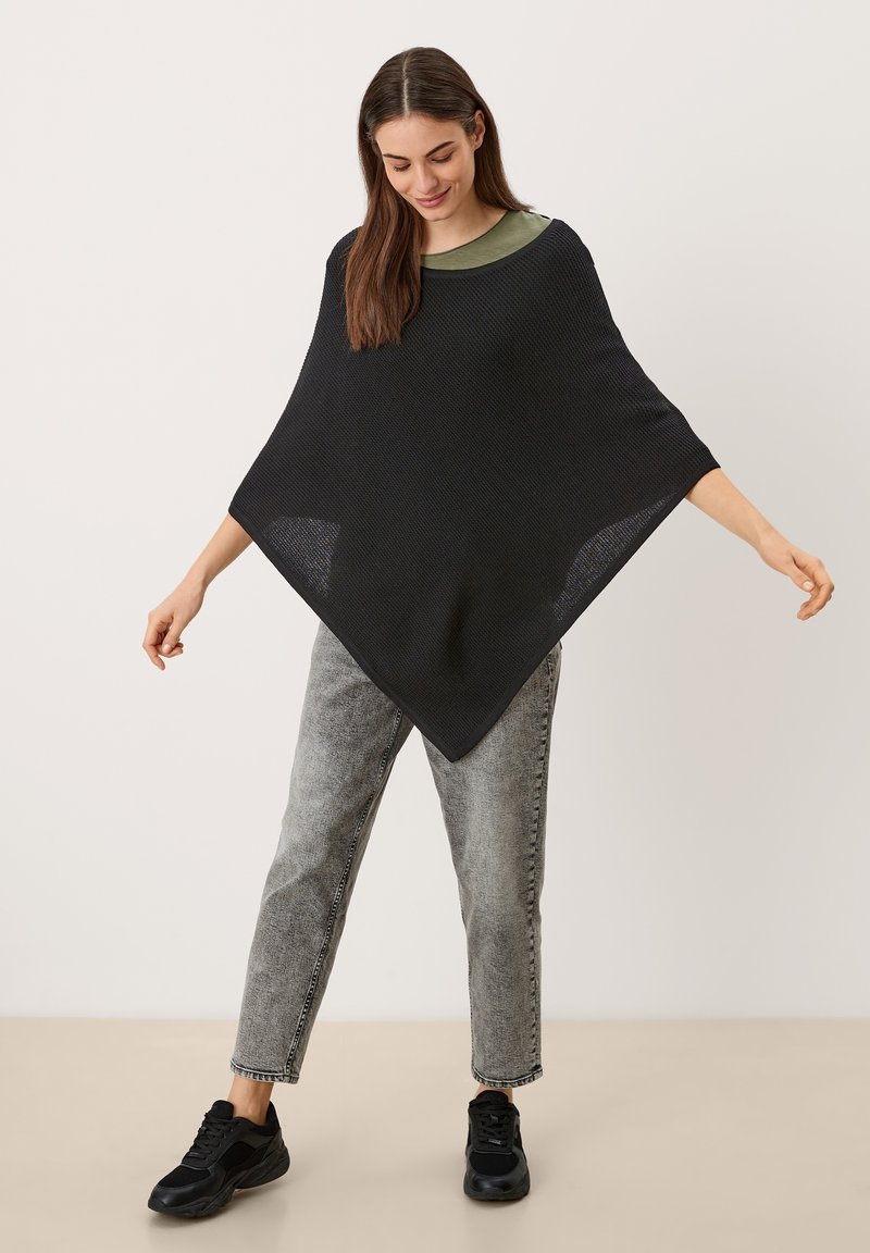 Damen Leichte Jacken | s.Oliver WAFFELSTRUKTUR Cape black/schwarz - DE81282 Damen Leichte Jacken | s.Oliver WAFFELSTRUKTUR Cape black/schwarz - DE81282