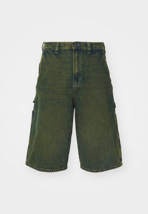 Dickies LOOSE PAINTER SHORT - Denim shorts - green tone fade