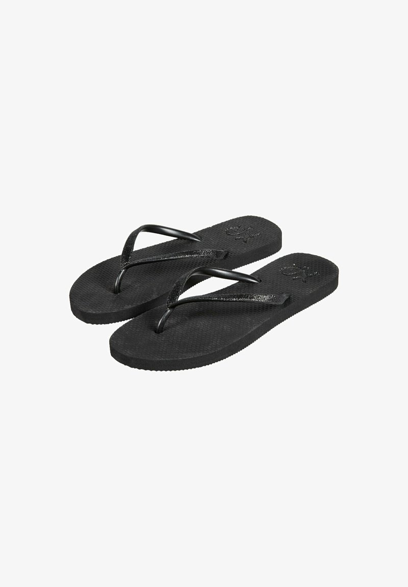 XQ footwear GLITTERS - Teenslippers - black
